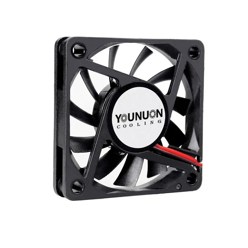 2 Pieces YOUNUON DC 5V/12V/24V Sleeve&Dual Ball Bearing 60mm 6cm 60x60x10mm Cooling Fan 6010 Brushless Cooling Cooler Fan detail 6