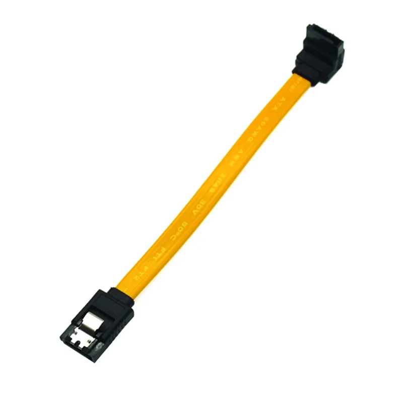 5pcs 10CM SATA 3.0 Harddrive 6Gb/s Serial ATA DATA Cable 90 Angled 180 Connector SATA3 SATAIII 6Gbps Hard Drive Disk,SSD Adapter detail 2