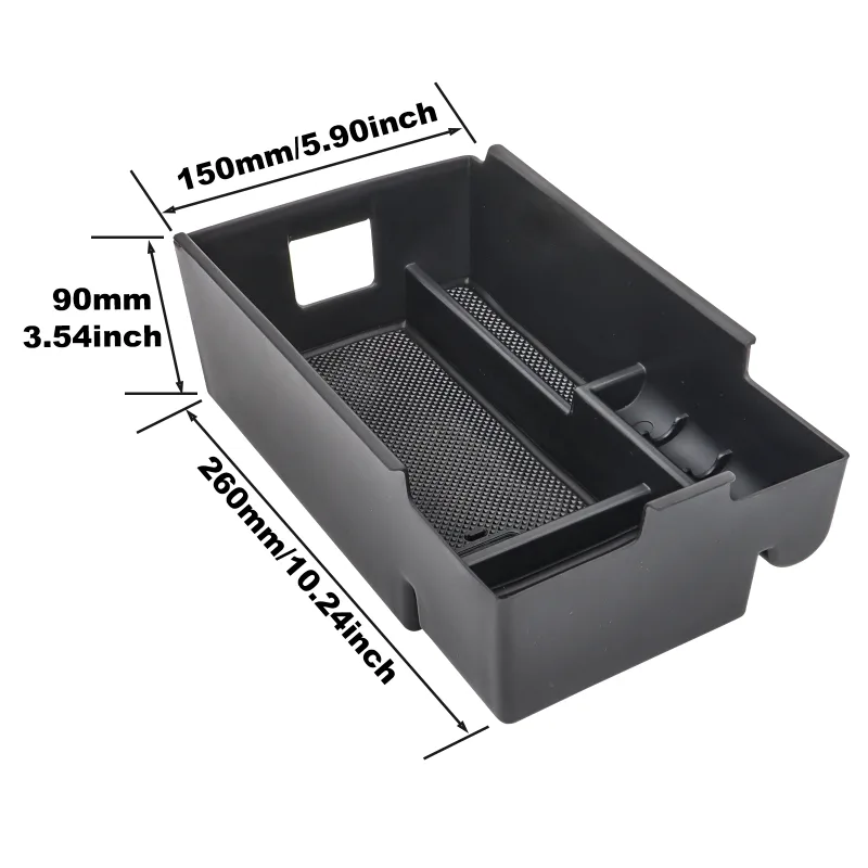 Car Center Console Organizer Armrest Storage Box For Chevy Chevrolet / Holden Equinox Accessories Container 2018- 2024 - image 2