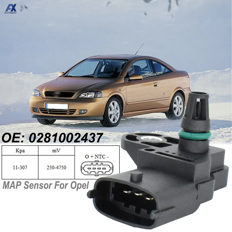 Intake Manifold Air Pressure MAP Sensor Boost Turbo 0281002437 For Opel Astra H J Zafira A Insignia A Vectra C Meriva B Car Part - image 1