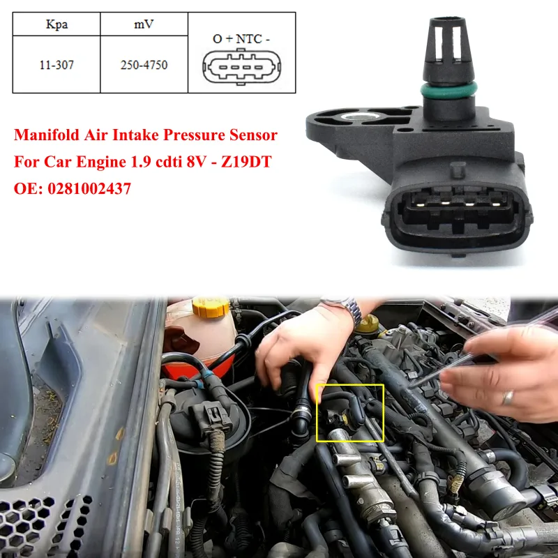 Intake Manifold Air Pressure MAP Sensor Boost Turbo 0281002437 For Opel Astra H J Zafira A Insignia A Vectra C Meriva B Car Part - image 6