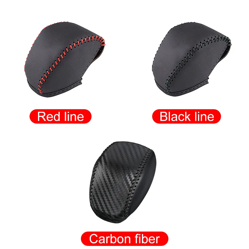 Leather Car Gear Shift Collars Shift Knob Head Cover For Toyota RAV4 2019 2020 2021 2022 2023 2024 RAV4 XA50 Hybrid Accessories - image 6