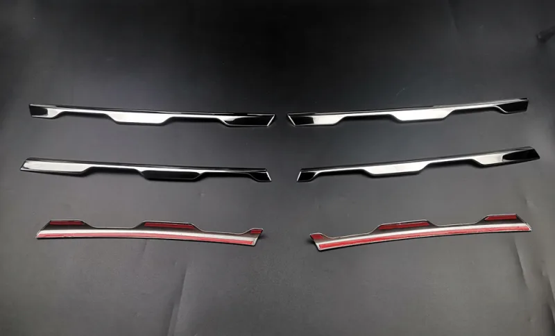 Car Front Grille Cover Trim Molding Chrome Stainless Steel Protector Sticker for Renault Duster 2018-2023 - image 3