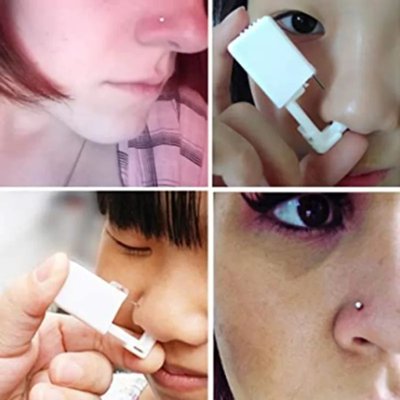 1PC Disposable Safe Sterile Piercing Unit For Nose Studs Flower Style Piercing Gun Piercer Tool Machine Body Piercing Jewelry - image 4
