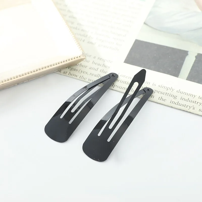 Black Hair Clips Set