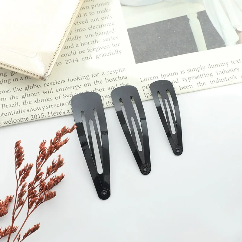 Black Hair Clips Set