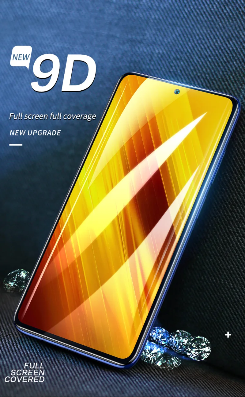 SmartDevil Full Cover Tempered Glass for Xiaomi POCO F6 X3 Pro GT X3 Screen Protector for Poco F6 Pro HD detail 1