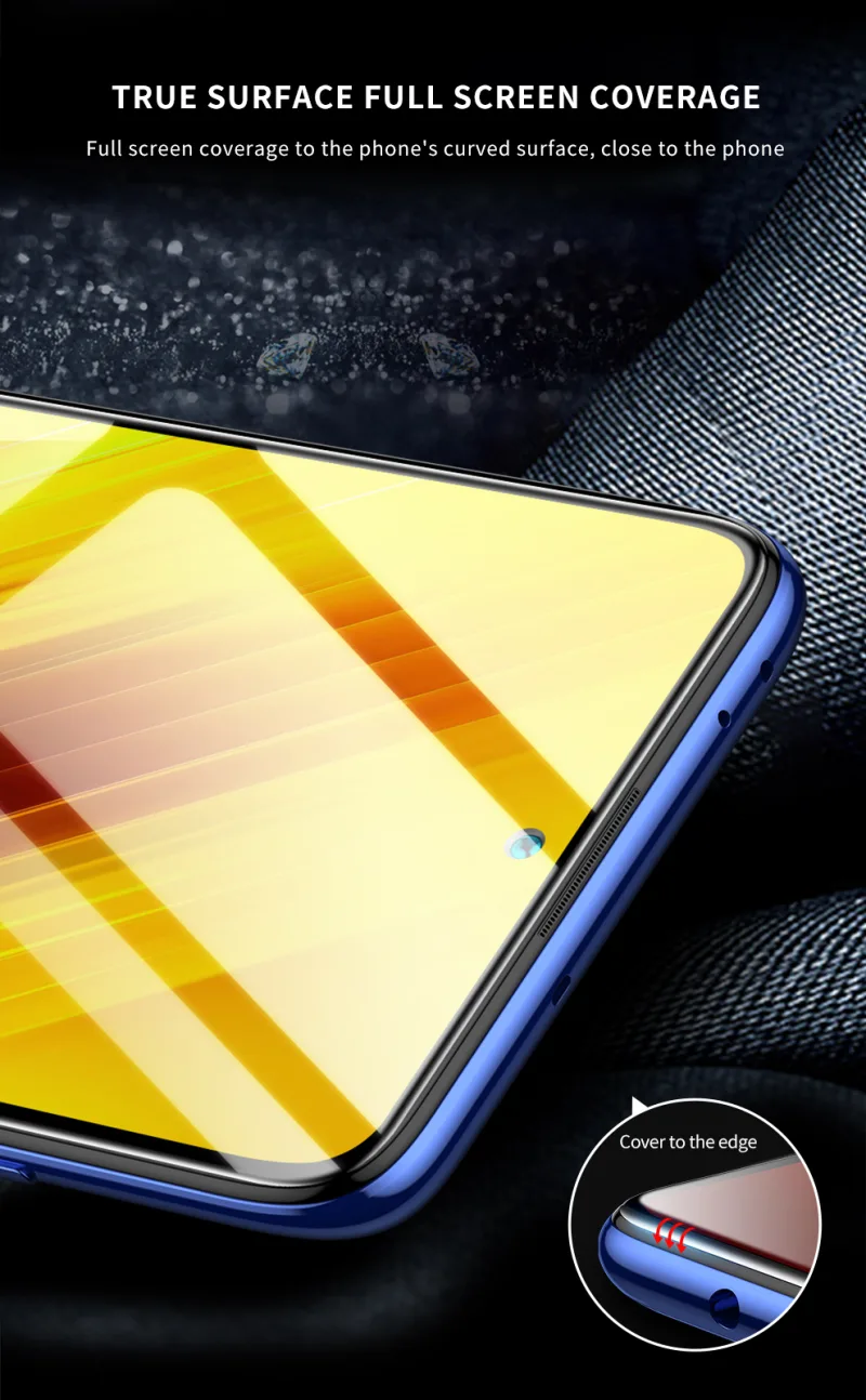 SmartDevil Full Cover Tempered Glass for Xiaomi POCO F6 X3 Pro GT X3 Screen Protector for Poco F6 Pro HD detail 6