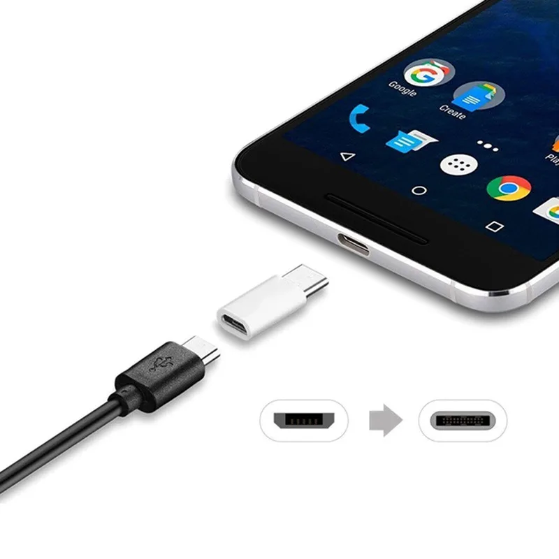 2pcs Micro USB Female To Type C Male Adapter for Xiaomi Mi 8 Redmi Note 7 Huawei P20 Lite Oneplus 6 Samsung S8 Plus S9 N image 4