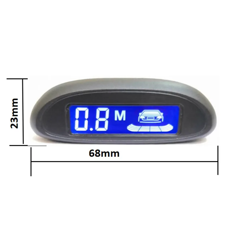Multiple Radar Car Parktronic LED Parking Sensor Kit Radar Backlight Display Backup Monitor Detector System - image 4