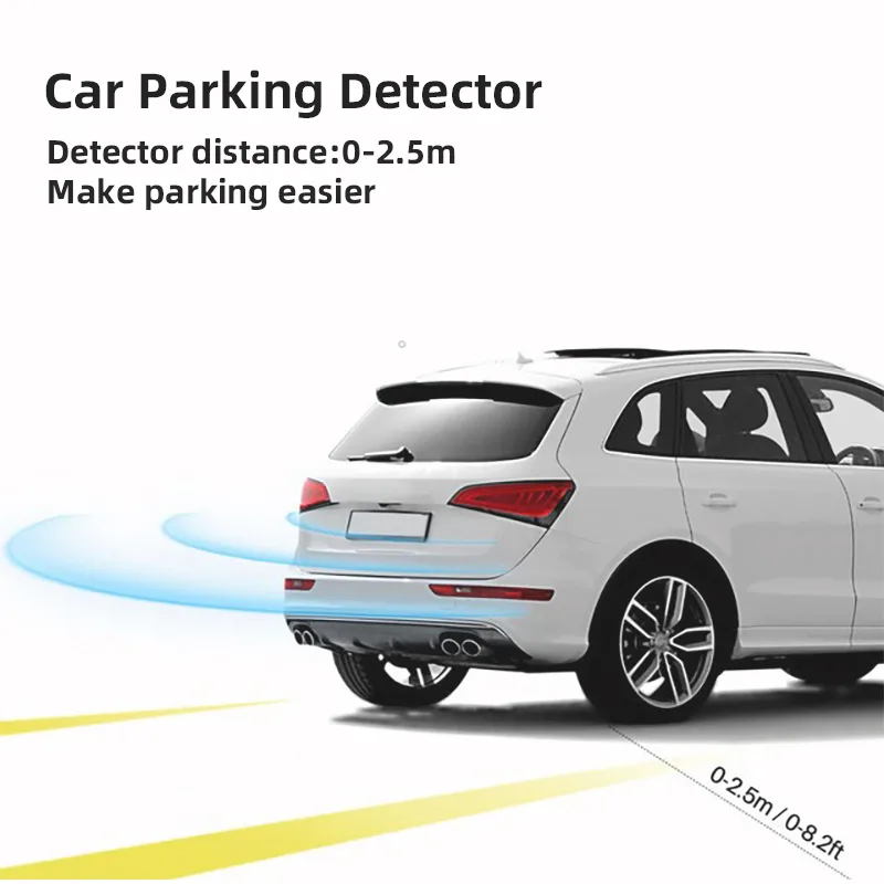 Multiple Radar Car Parktronic LED Parking Sensor Kit Radar Backlight Display Backup Monitor Detector System - image 5