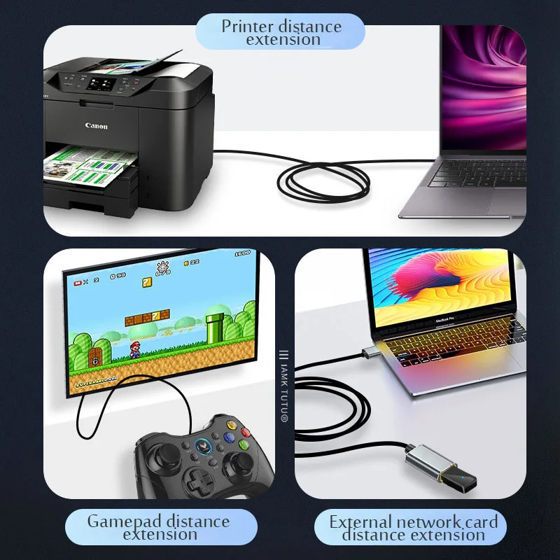 USB 3.0 / 2.0  Extension Cable Male to Female Extender Cable Fast Speed USB 3.0/2.0 Extended for laptop PC USB 3.0 Exten image 5