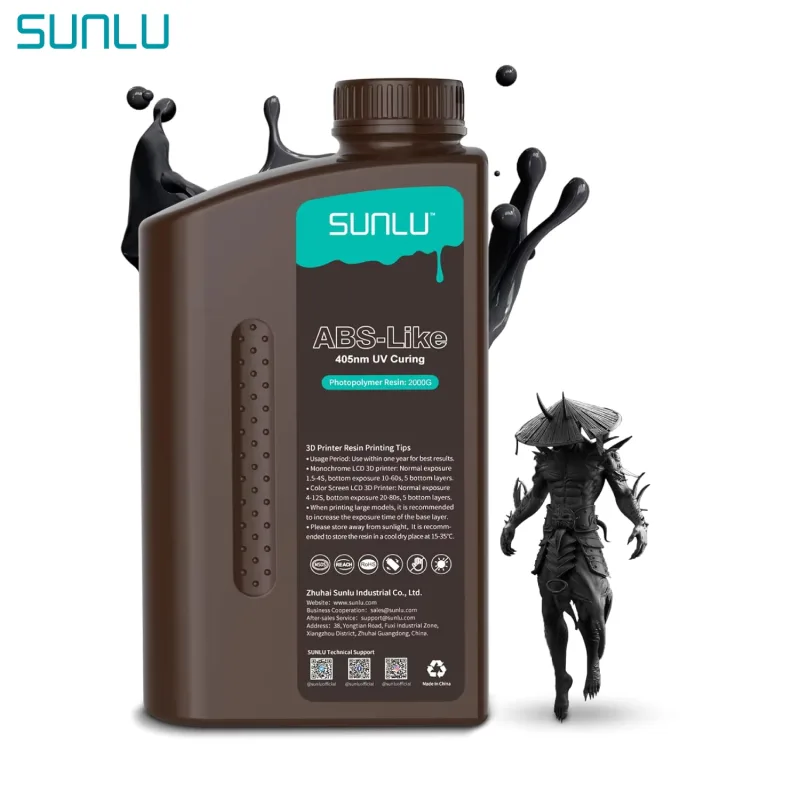 SUNLU 1000G ABS-LIKE Low Ordor Smooth Surface 405nm UV Resin Curing Easy to Mold High Precision Photopolymer SLA/DLP/LCD Printer - image 1
