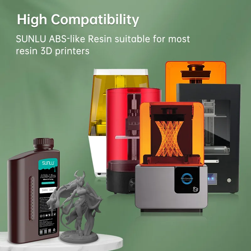 SUNLU 1000G ABS-LIKE Low Ordor Smooth Surface 405nm UV Resin Curing Easy to Mold High Precision Photopolymer SLA/DLP/LCD Printer - image 4