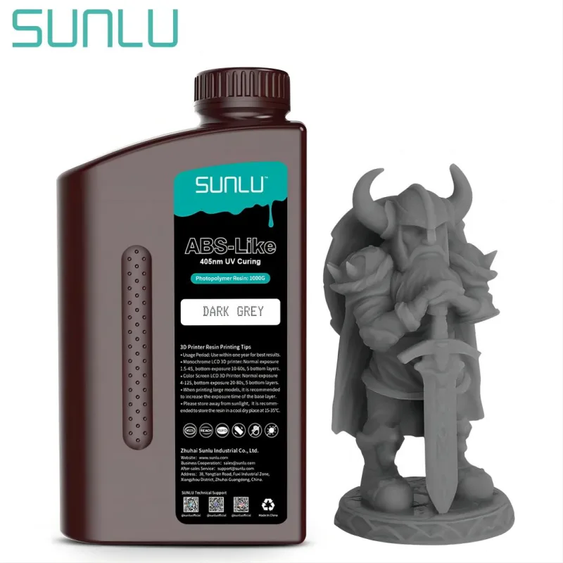 SUNLU 1000G ABS-LIKE Low Ordor Smooth Surface 405nm UV Resin Curing Easy to Mold High Precision Photopolymer SLA/DLP/LCD Printer detail 2