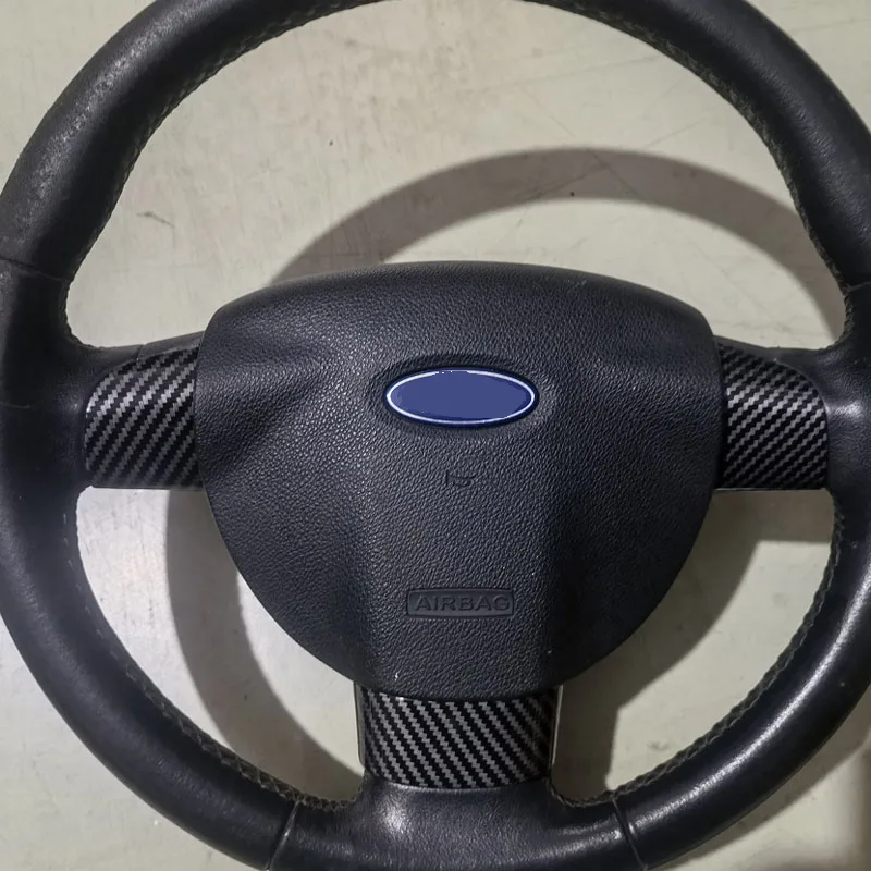 My good car Car Accessories Steering Wheel Buttons Panel Cover Trim Stickers Carbon Fiber  for Ford Focus 2 MK2 2005 - 2011 - image 2
