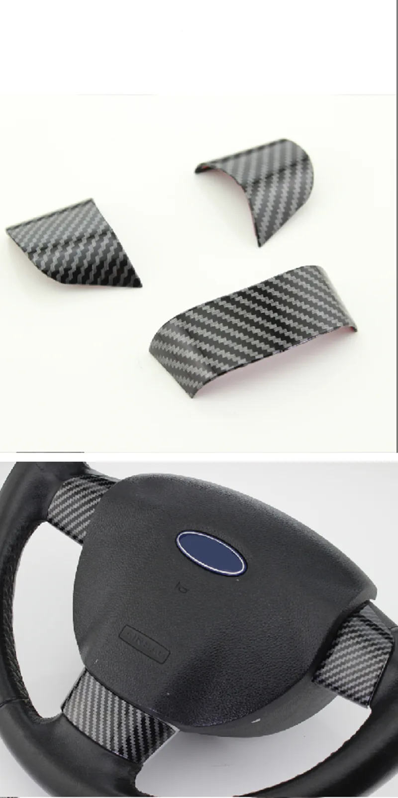 My good car Car Accessories Steering Wheel Buttons Panel Cover Trim Stickers Carbon Fiber  for Ford Focus 2 MK2 2005 - 2011 detail 4