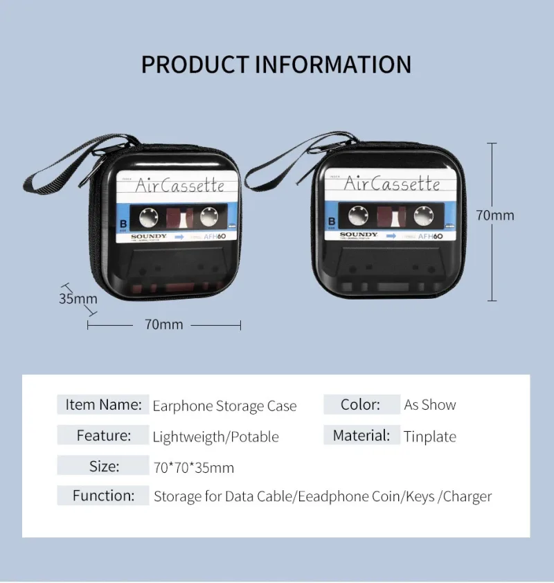 STONEGO Earphone Holder Case Storage Carrying Hard Bag Box Case For Earphone Headphone Accessories Earbuds memory Card USB Cable - image 4