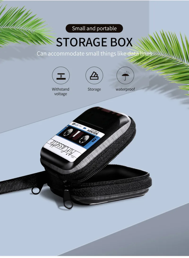STONEGO Earphone Holder Case Storage Carrying Hard Bag Box Case For Earphone Headphone Accessories Earbuds memory Card USB Cable detail 3