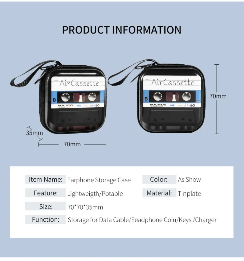 STONEGO Earphone Holder Case Storage Carrying Hard Bag Box Case For Earphone Headphone Accessories Earbuds memory Card USB Cable detail 4