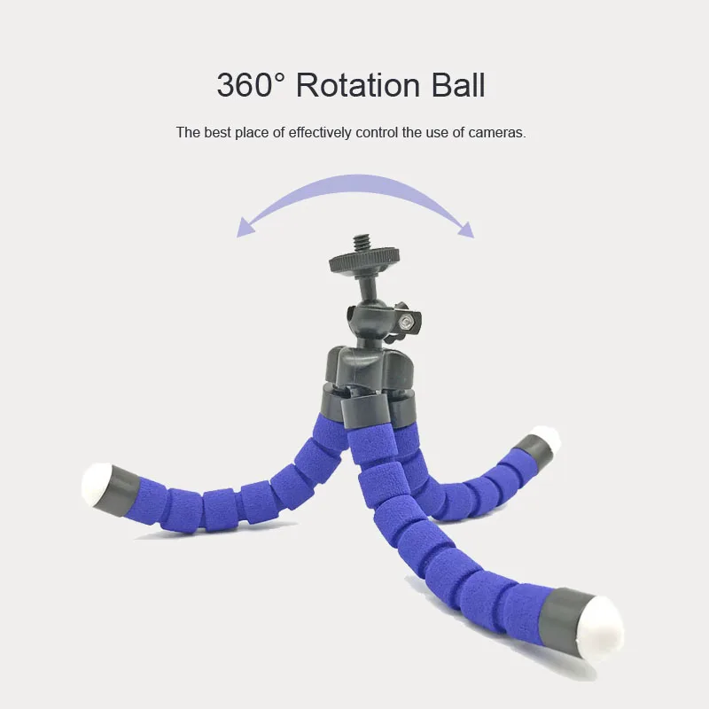 Tripods for Gopro Hero 12 11 10 9 8 7 Black MAX Flexible Mini Octopus Tripod Accessories for Go Pro 6 5 4 3 YI Eken SJCA image 4