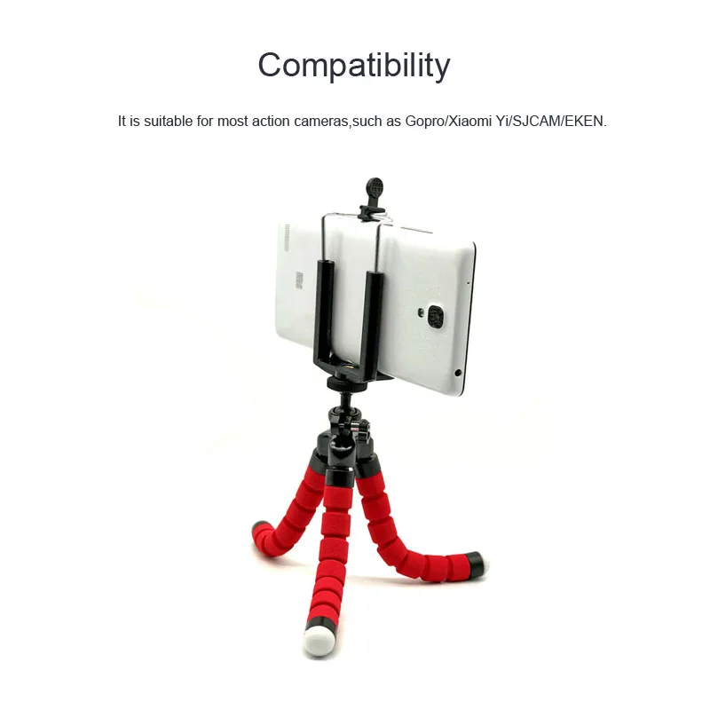 Tripods for Gopro Hero 12 11 10 9 8 7 Black MAX Flexible Mini Octopus Tripod Accessories for Go Pro 6 5 4 3 YI Eken SJCA image 6