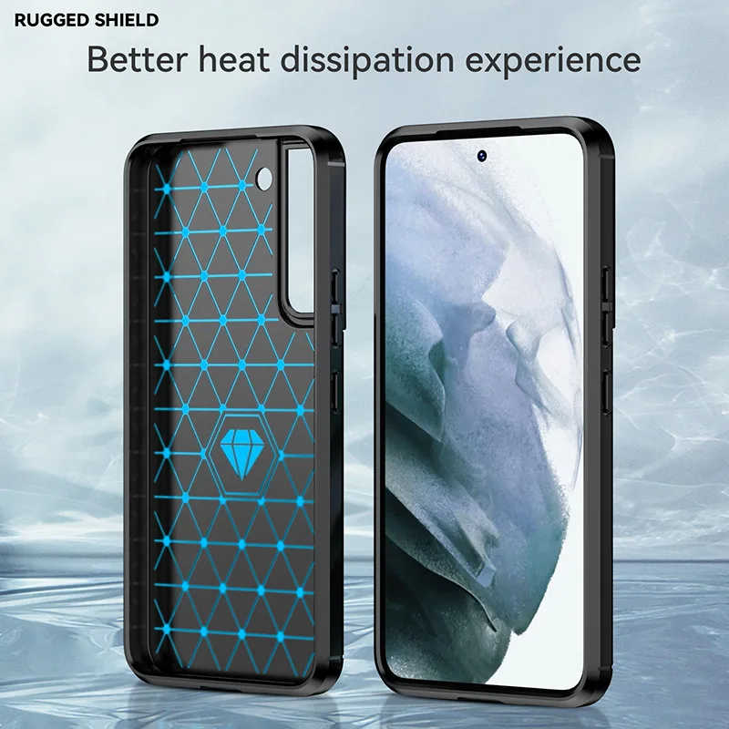 Carbon Fiber Texture TPU Case for Samsung Galaxy S25 S24 S23 Ultra S22 Plus S21 FE S20 S10 Shockproof Protective Cover Funda detail 6