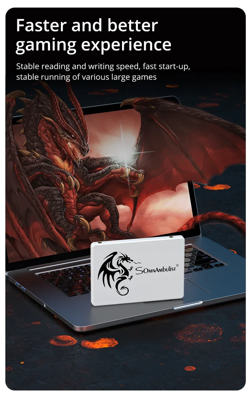 SomnAmbulist SSD 2.5 64GB 128GB 256GB 512GB 1TB for Laptop Desktop Solid State Drive Sata3 120GB 240GB 480GB 960GB 2T detail 4