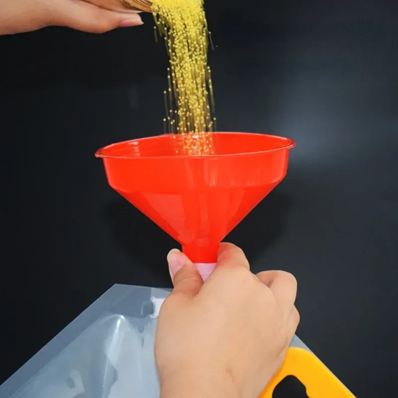4pcs Car Plastic Funnels Refueling Car Long Stem Funnel Gasoline Oil Fuel Filling Tool Car for Motorcycle Farm Machine F image 2