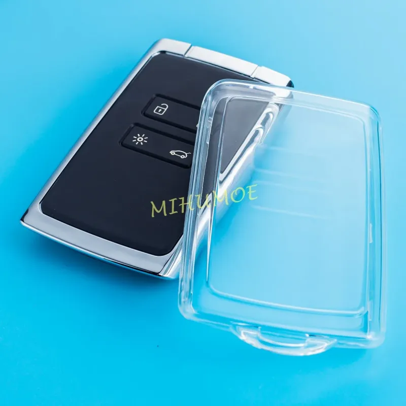 Transparent Clear Car Key Fob Cover Case Holder For Renault Kiger Arkana Captur Koleos Kadjar Megane Espace Grand Scenic Clio - image 1