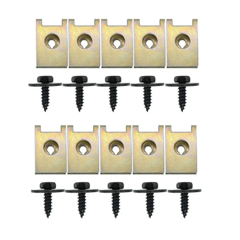 20pcs For BMW Hex Head Tapping Socket Bolt Screw Clips Undertray Splash Guard For E21 E30 E36 E46 E90 E91 E92 E93 E34 E3 image 4