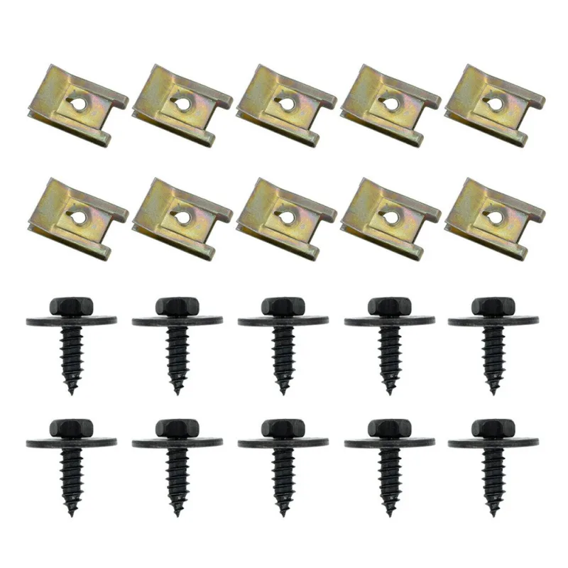 20pcs For BMW Hex Head Tapping Socket Bolt Screw Clips Undertray Splash Guard For E21 E30 E36 E46 E90 E91 E92 E93 E34 E3 image 5