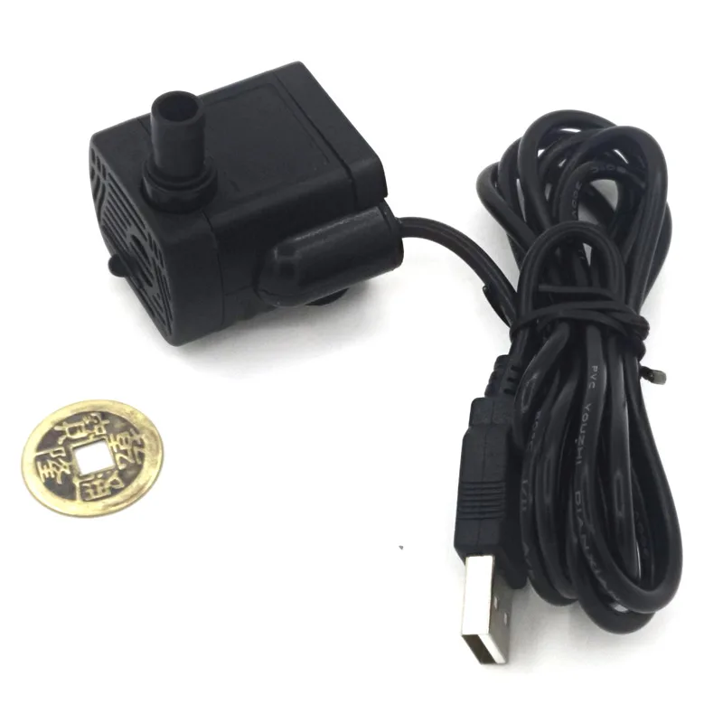 DC 3.5V–9V 3W USB Solar-Powered Mini Submersible Pump 200 L/H Aquarium Fish Tank Fountain Pond Pump 8mm Outlet image 2