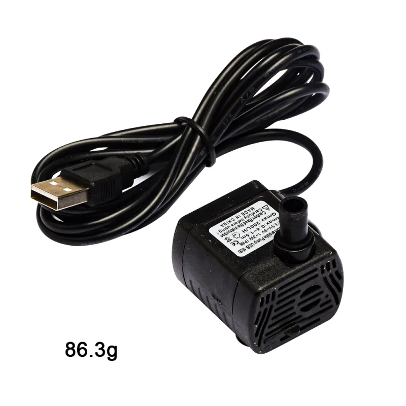 DC 3.5V–9V 3W USB Solar-Powered Mini Submersible Pump 200 L/H Aquarium Fish Tank Fountain Pond Pump 8mm Outlet image 4