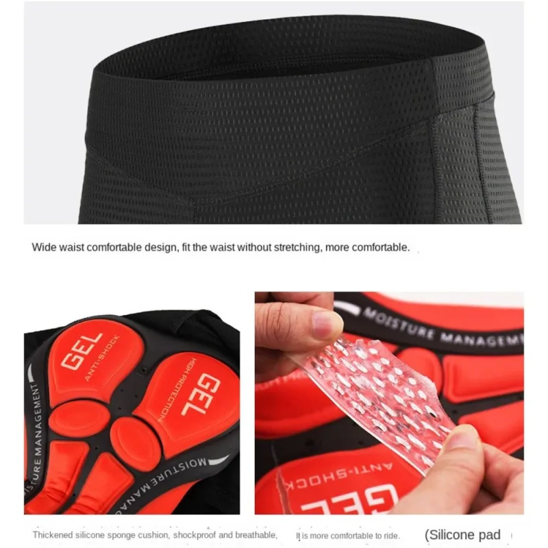 Breathable Cycling Shorts Men Cycling Underwear 5D Gel Pad Shockproof Bicycle Underpant MTB Road Bike Equipment image 3