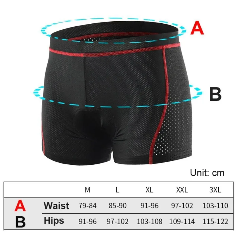 Breathable Cycling Shorts Men Cycling Underwear 5D Gel Pad Shockproof Bicycle Underpant MTB Road Bike Equipment image 6