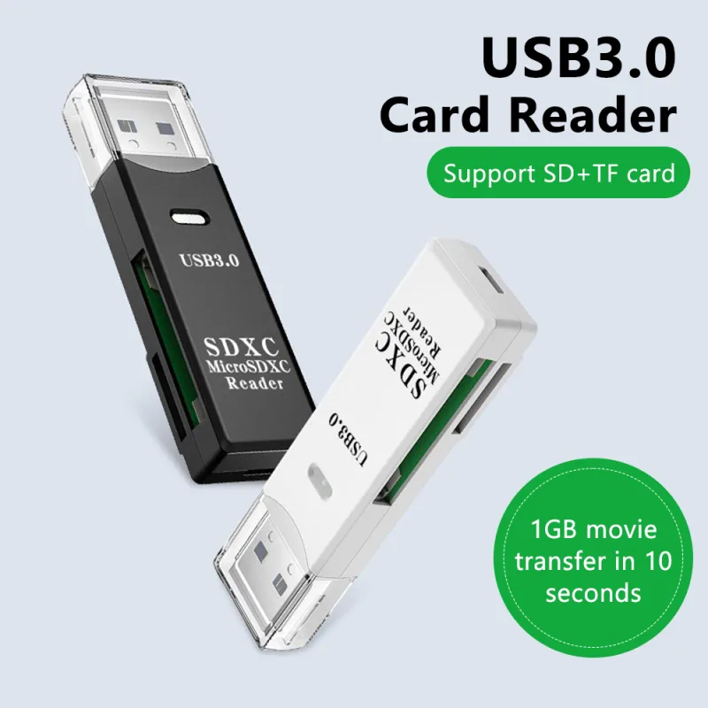 2 in 1 USB 3.0 Card Reader Micro TF sd card Reader usb adapter High Speed Cardreader TF Memory card For PC Laptop Access image 2