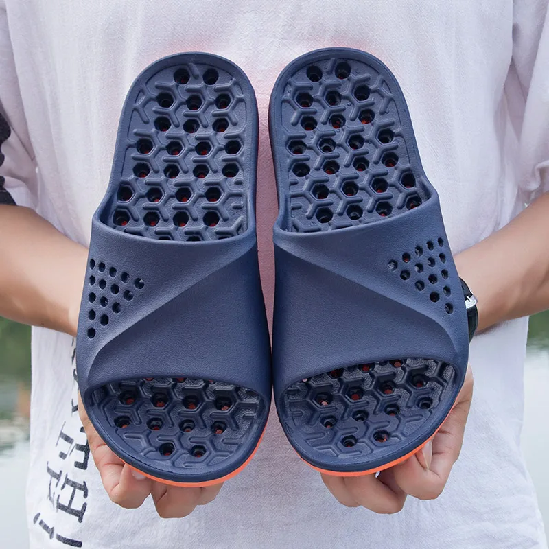 Men Slides Non-slip Summer Massage Flip Flops Indoor Slipper Man Sandals Beach Shoes Men - image 1