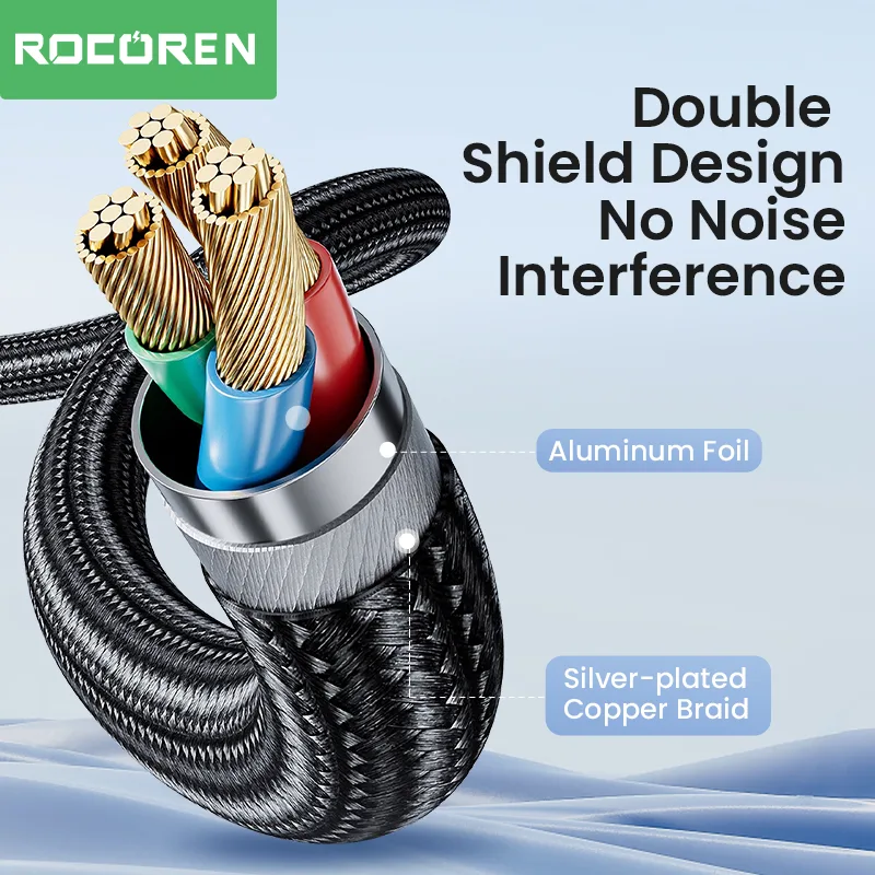 Rocoren RCA Cable 3.5mm to 2RCA Splitter 3.5 Jack to 2 RCA Male Audio Wire for Amplifiers HiFi Stereo Home Theater Speak image 4