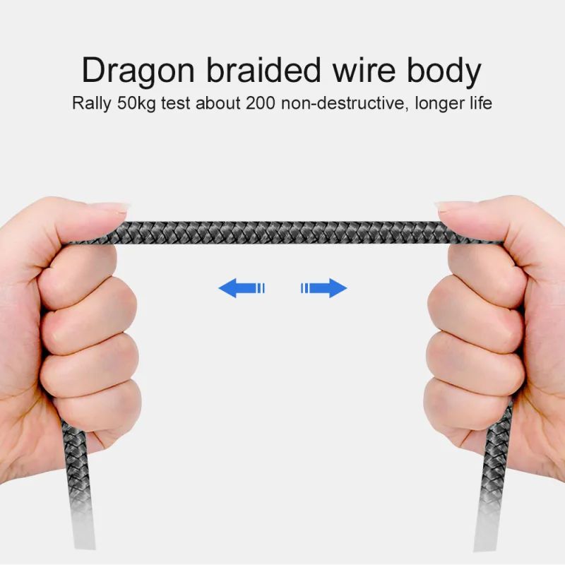 USB A to Type C Charging Cable 2A Fast Charger Nylon Data Cable 1M 2M 3M For Android Huawei Samsung TypeC Phone Charging image 5