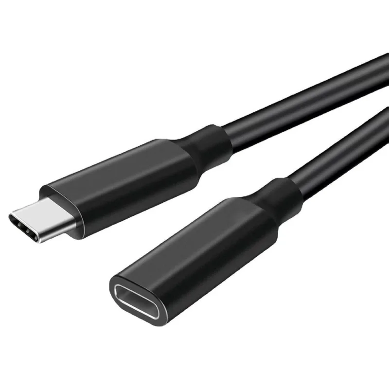 0.5/1/1.5 m 60W 3A Usb C Type-c Extension Cord Type-c Male to Female Extension Cable Gold-plated Extensor Charger Wire C image 1
