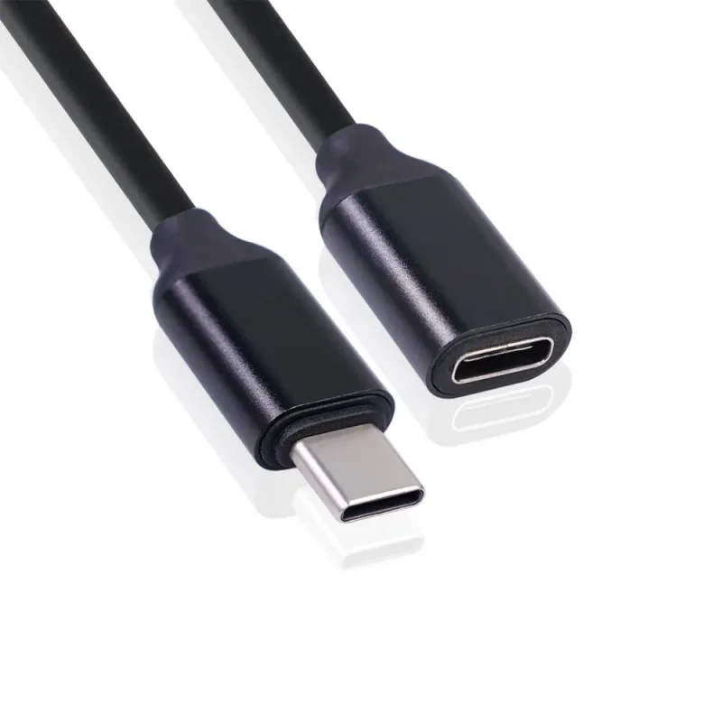 0.5/1/1.5 m 60W 3A Usb C Type-c Extension Cord Type-c Male to Female Extension Cable Gold-plated Extensor Charger Wire C image 3