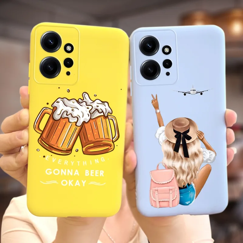 For Xiaomi Redmi Note 12 4G Case Cute Cartoon Painted Cover Soft Silicone Phone Case For Redmi Note 12 Pro Plus Note12 5G Fundas - image 6
