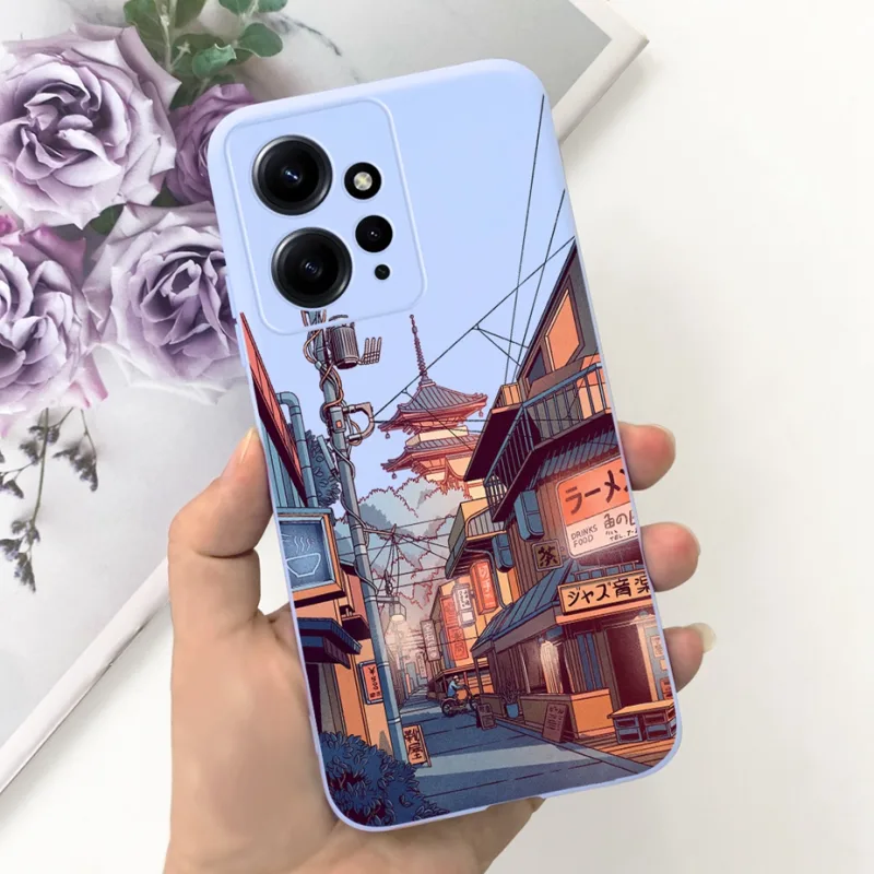For Xiaomi Redmi Note 12 4G Case Cute Cartoon Painted Cover Soft Silicone Phone Case For Redmi Note 12 Pro Plus Note12 5G Fundas detail 5