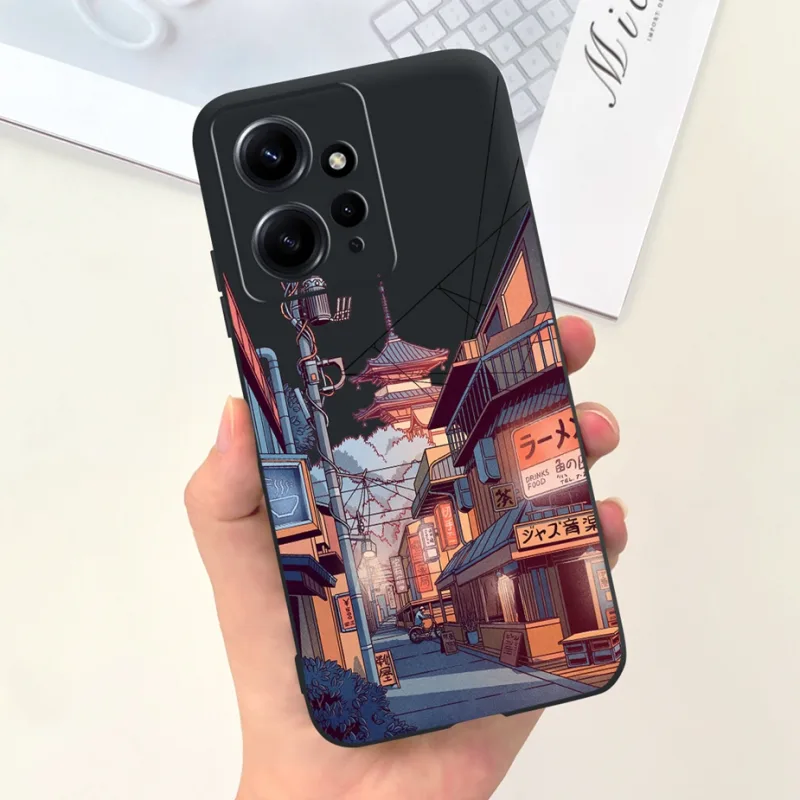 For Xiaomi Redmi Note 12 4G Case Cute Cartoon Painted Cover Soft Silicone Phone Case For Redmi Note 12 Pro Plus Note12 5G Fundas detail 6