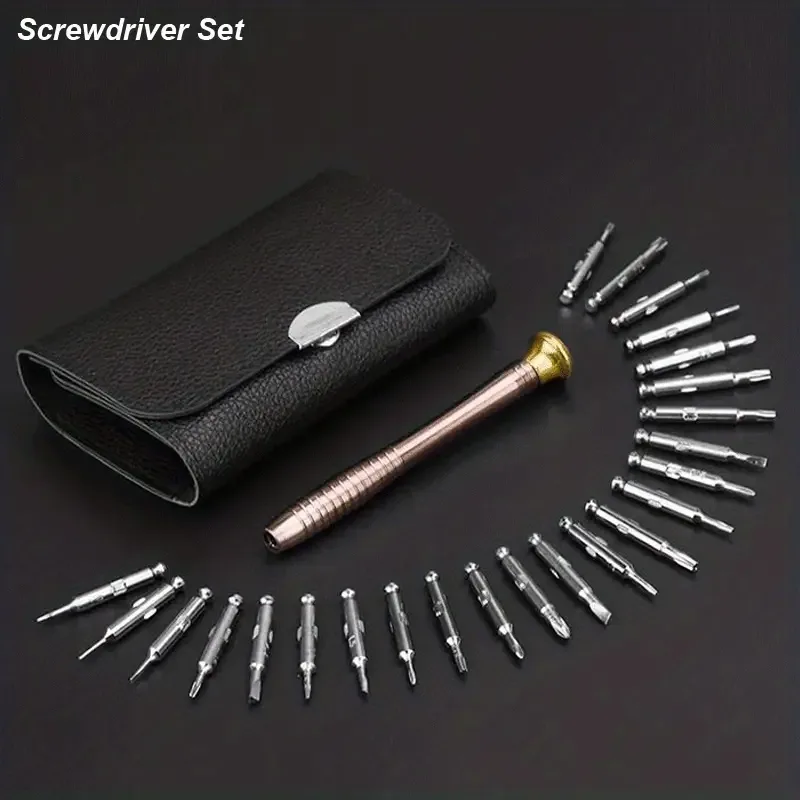 1 Set, Precision Screwdriver Set, 25 In 1 Repair Tool Kit, Small Screwdriver Set, Star/Y-type/Flat-blade/Triangle Screwd image 3