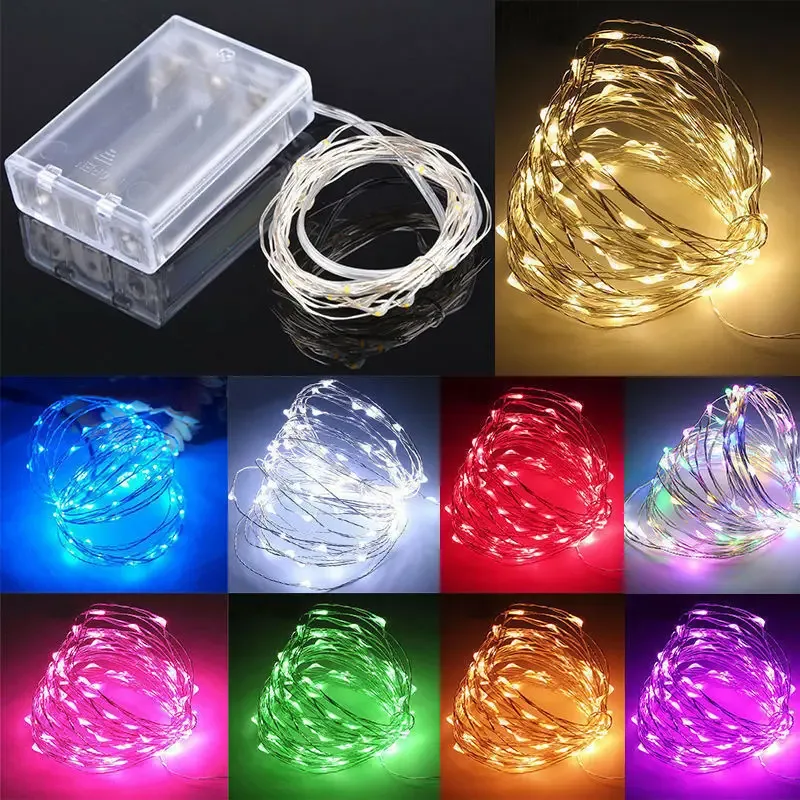 1M 2M 3M 5M 10M 20M 30M Copper Wire LED String lights Holiday lighting Fairy Garland For Christmas Tree Wedding Party Decoration - image 1