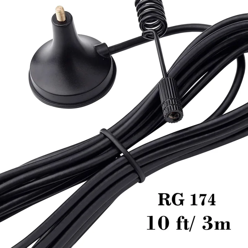 2.4G/5G Magnetic Base 12dBi Indoor External Antenna with RP-SMA Connector for  Wifi Router Modem Antenna GR174 3 Meter C image 3