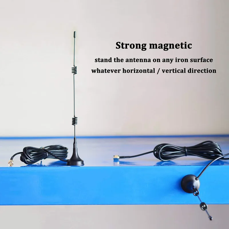 2.4G/5G Magnetic Base 12dBi Indoor External Antenna with RP-SMA Connector for  Wifi Router Modem Antenna GR174 3 Meter C image 5