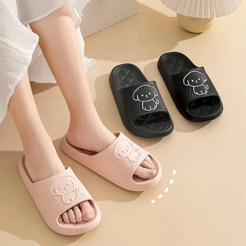 Cute Couple Pillow Slippers Female Summer Wear 2024 New Bathroom Bath Non-slip Indoor Home Eva Thick Bottom Sandals - image 3